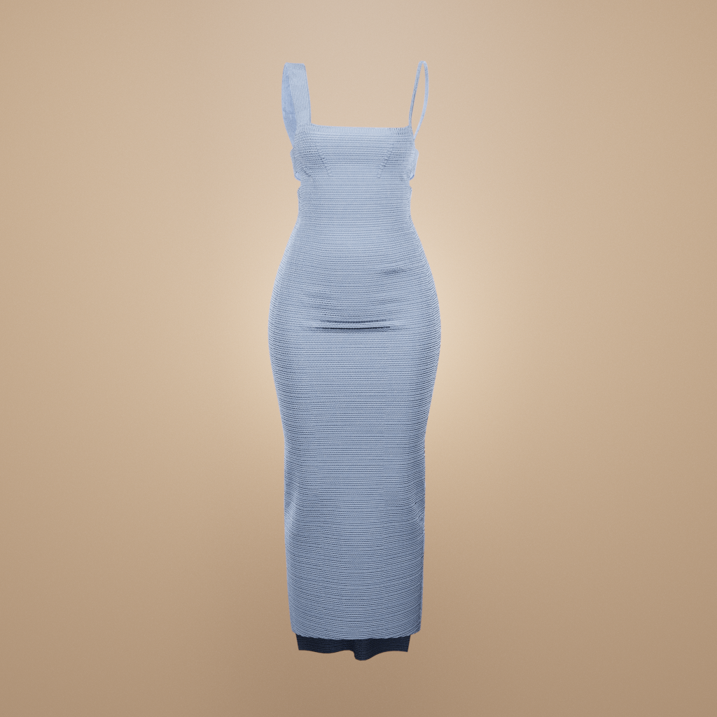 princess polly baby blue dress Fashion nova sheath dress main image 0